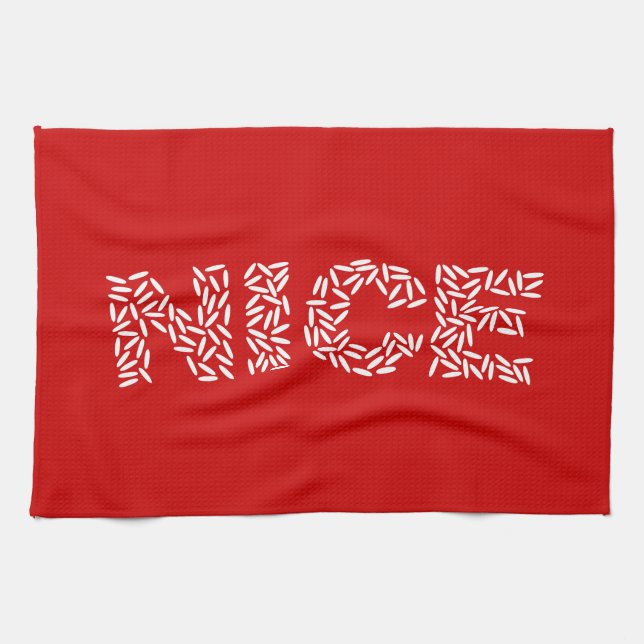 Linge De Cuisine Nice Riz (Horizontal)