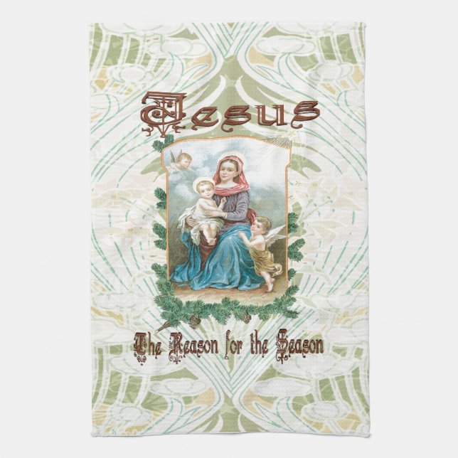 Linge De Cuisine Noël 2 - Jésus est la raison de la saison (Vertical)