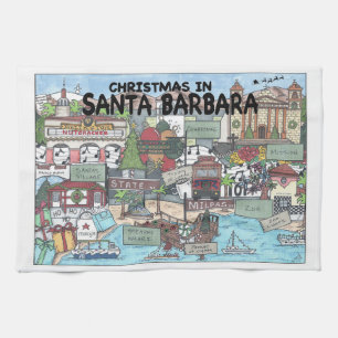 Linge De Cuisine Noël à Père Noël Barbara