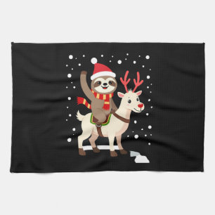 Linge De Cuisine Noël Alpaga Paresseux (1)
