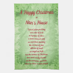 Linge De Cuisine Noël chez Nan's House Kitchen Towels