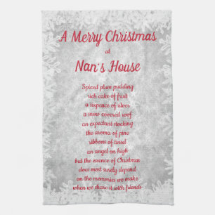 Linge De Cuisine Noël chez Nan's House Kitchen Towels