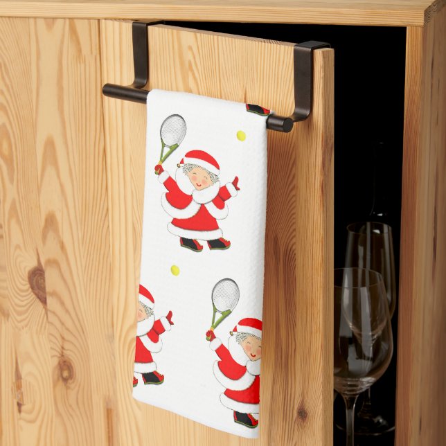 Linge De Cuisine Noël de tennis (Pliage en tiers)