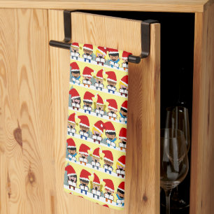 Linge De Cuisine Noël des caroleurs