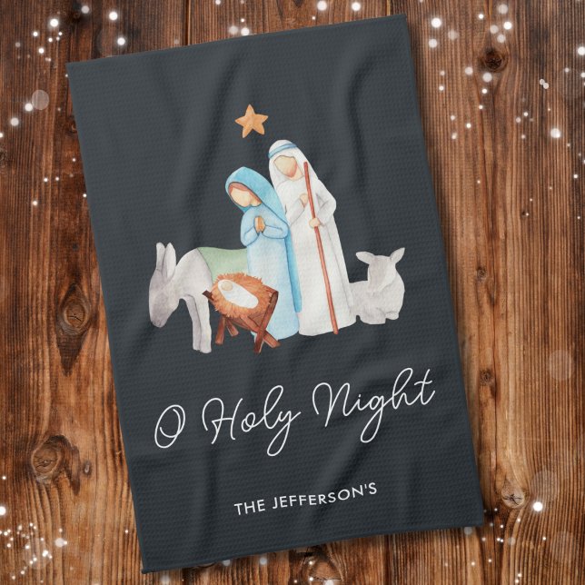 Linge De Cuisine Noël du directeur de la Nativité religieuse (Créateur téléchargé)