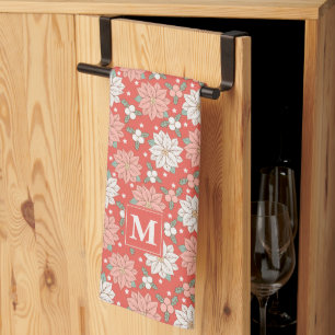 Linge De Cuisine Noël Floral Poinsettia Holly Custom