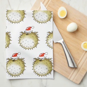 Linge De Cuisine Noël Poisson Gonflable Drôle