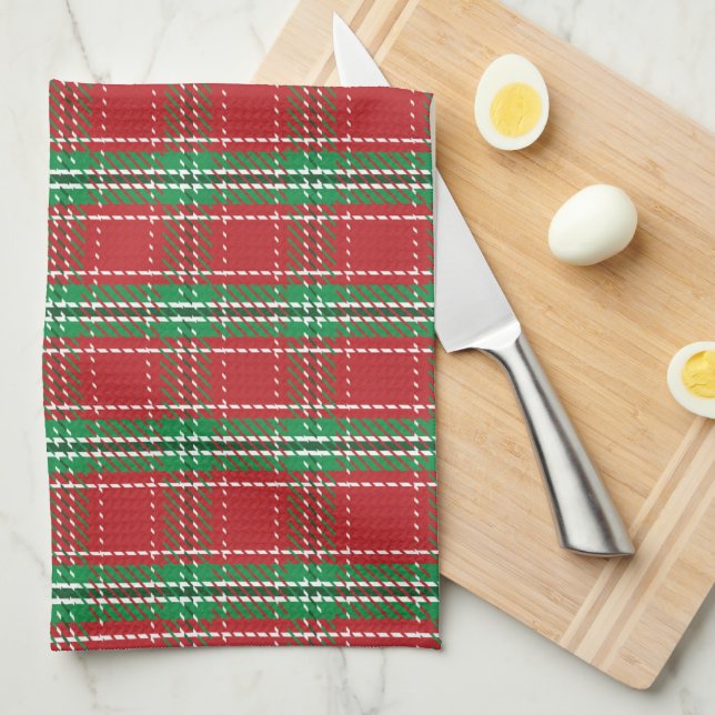 Linge De Cuisine Noël Russe Vacances Rouge Agritourisme Plaid (Quart Plié)