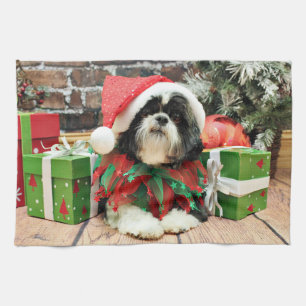 Linge De Cuisine Noël - Shih Tzu - Riley