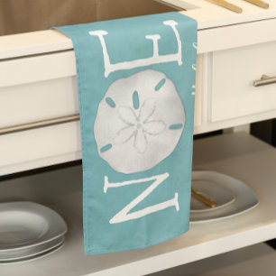 Linge De Cuisine Noël Vacances Blue Noel Cute Beach Sand Dollar