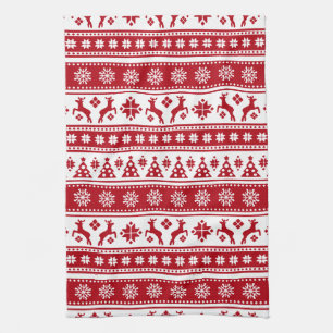Linge De Cuisine Noël Vacances Nordic Motif Cosy