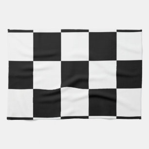 Linge De Cuisine Noir et blanc