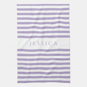 Linge De Cuisine Nom du Motif rayé violet moderne