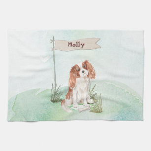 Linge De Cuisine Nom personnalisé Cavalier King Charles Spaniel Pet
