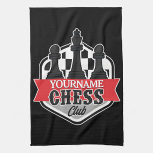 Linge De Cuisine Nom personnalisé Chess Player Club Checkmate