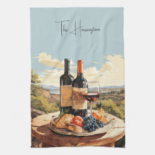 Linge De Cuisine Nom personnalisé Wine Lover's
