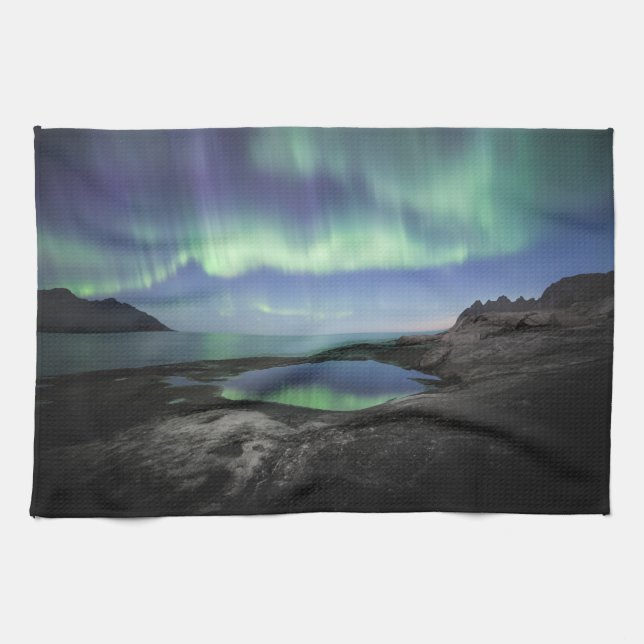 Linge De Cuisine Northern Lights Norvège (Horizontal)