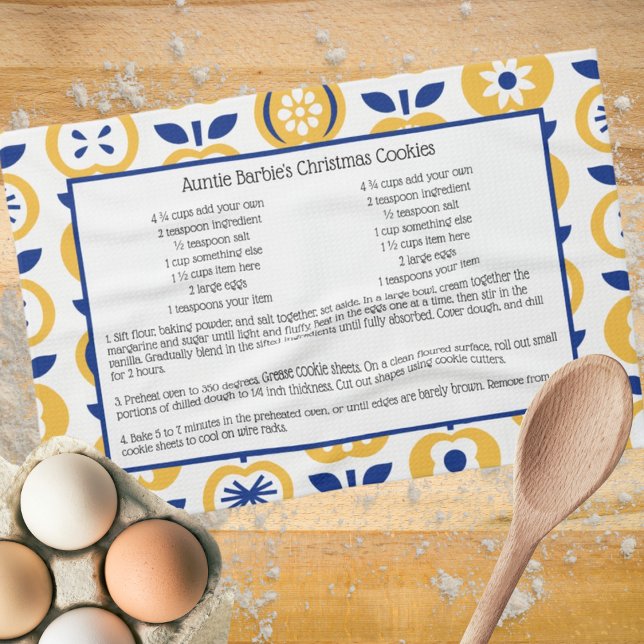 Linge De Cuisine Norvège Scandinave Nordic Hygge Apple Recette (Créateur téléchargé)