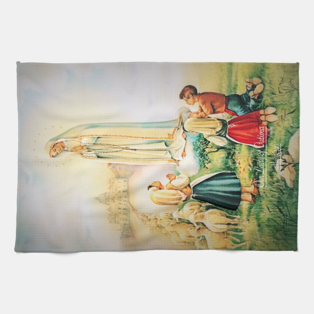 Linge De Cuisine Notre-Dame de Fatima 1917 (Horizontal)