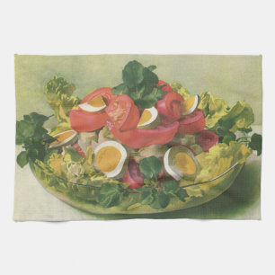 Linge De Cuisine Nourriture vintage, Salade Bio Mélange Vert Mesclu