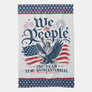 Linge De Cuisine Nous le Peuple Rouge Blanc Bleu 250 Ans 4 juillet