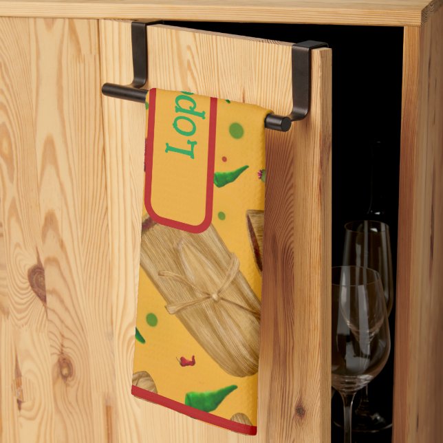 Linge De Cuisine Nouveau-Mexique Chile rouge et verte Tamales Zia N (Pliage en tiers)