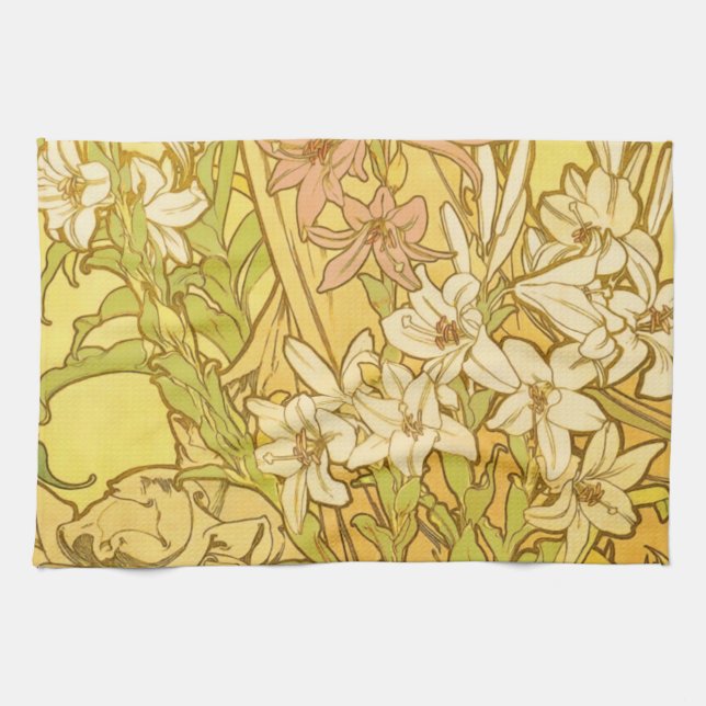 Linge De Cuisine Nouvelle Lily flowers (Horizontal)
