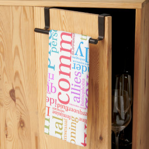 Linge De Cuisine Nuage de mots de la communauté arc-en-ciel LGBTQ+