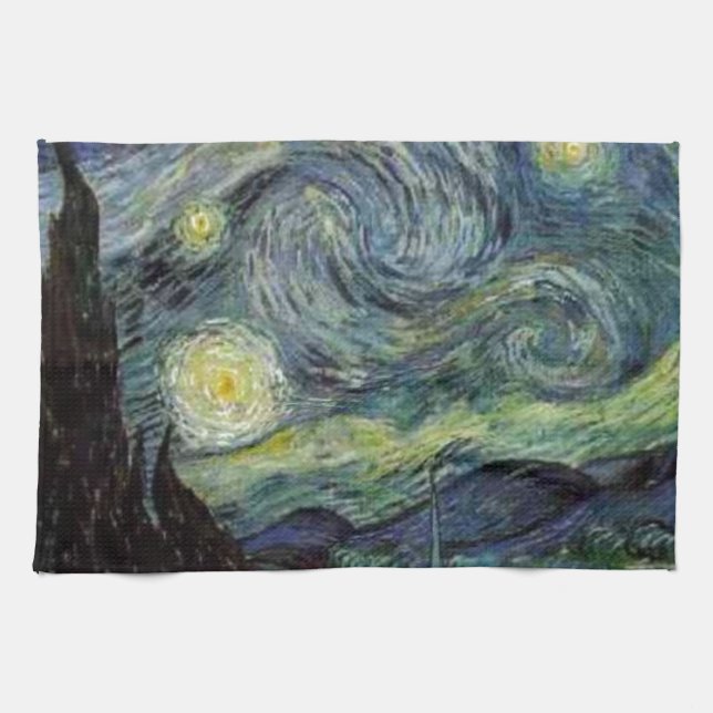 Linge De Cuisine Nuit étoilée - van Gogh (Horizontal)