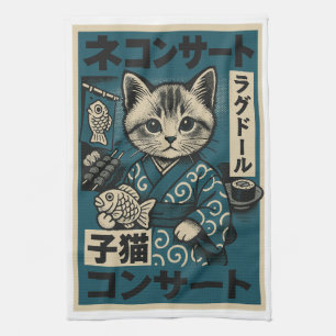 Linge De Cuisine Nuits des nouilles Neko