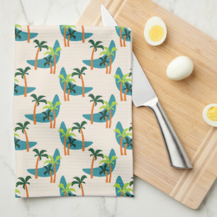 Linge De Cuisine Oasis moderne de palmiers du milieu du siècle