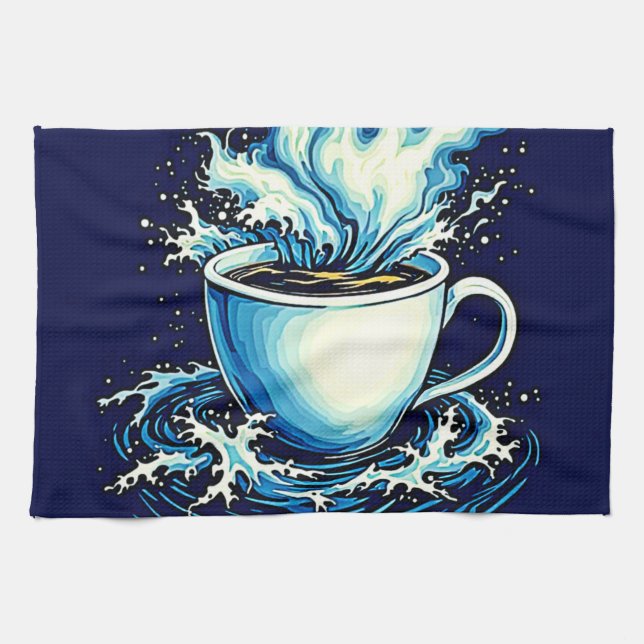 Linge De Cuisine Ocean Coffee Dream (Horizontal)