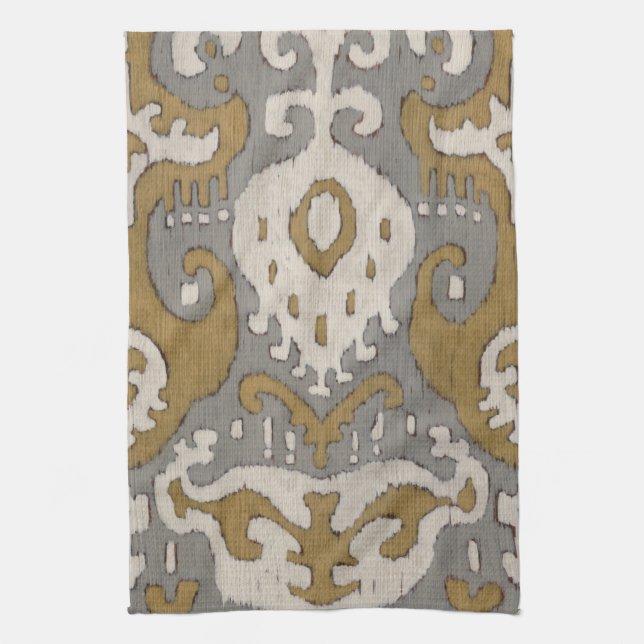 Linge De Cuisine Ochre Ikat II (Vertical)