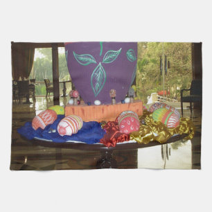 Linge De Cuisine OEufs de Pâques décorés