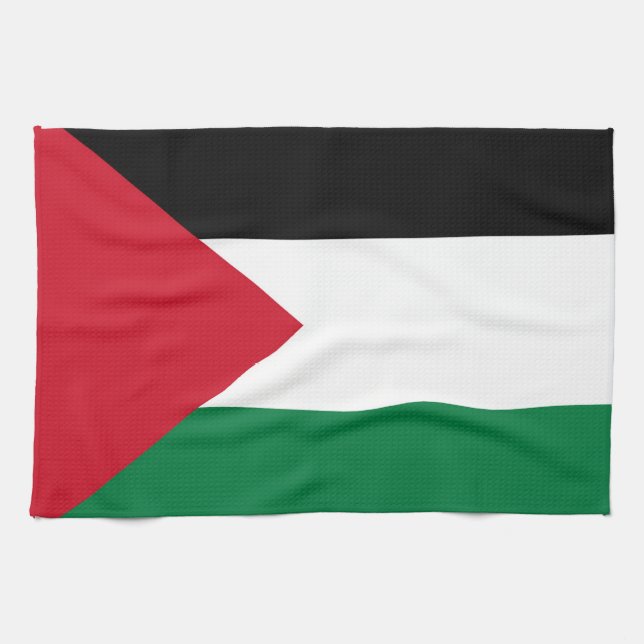 Linge De Cuisine officiellement le drapeau de l'État de Palestine (Horizontal)