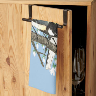 Linge De Cuisine Oiseaux et fleurs de cerisiers Ohara Koson