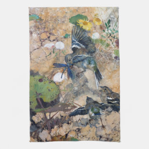 Linge De Cuisine Oiseaux et libellules, Bruno Liljefors