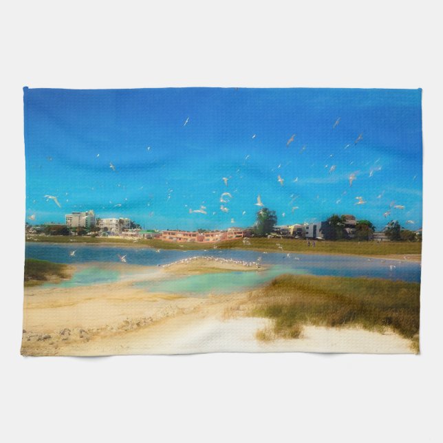 Linge De Cuisine Oiseaux Partout (Horizontal)