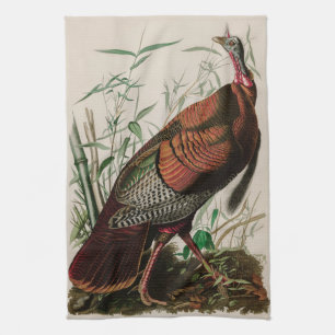 Linge De Cuisine Oiseaux sauvages de Turquie d'Amérique Audubon Imp