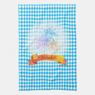 Linge De Cuisine OKTOBERFEST festival de bière décoration motif b