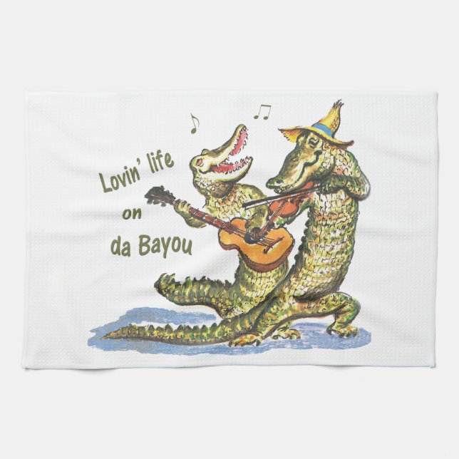 Linge De Cuisine On da Bayou (Horizontal)