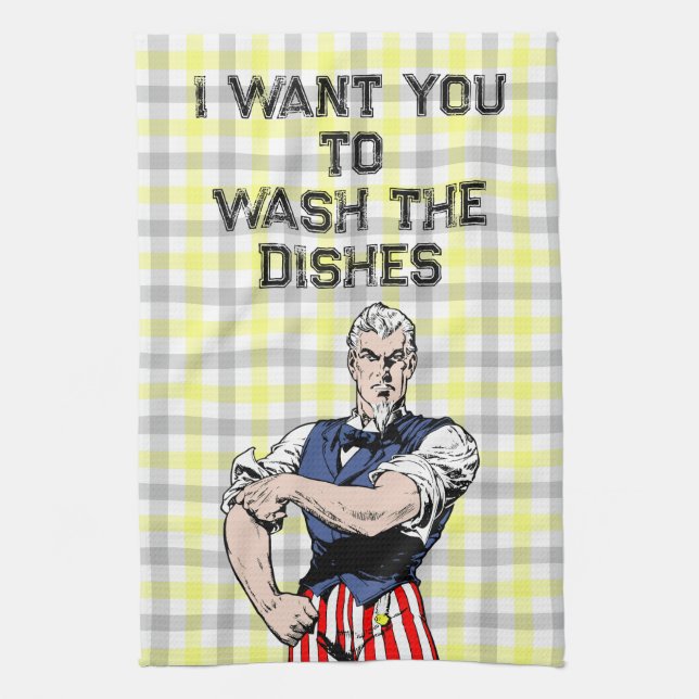 Linge De Cuisine Oncle Sam dit (Vertical)