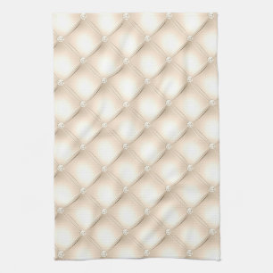Linge De Cuisine Or Clair, Faux Diamond Tufted