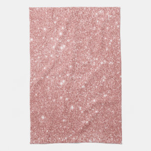 Linge De Cuisine Or rose de parties scintillantes de luxe chics