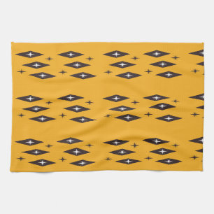 Linge De Cuisine Orange, Motif Diamonds de l’Atomique des années 19