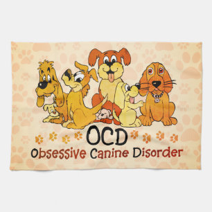 Linge De Cuisine Orange obsessive de l'OCD