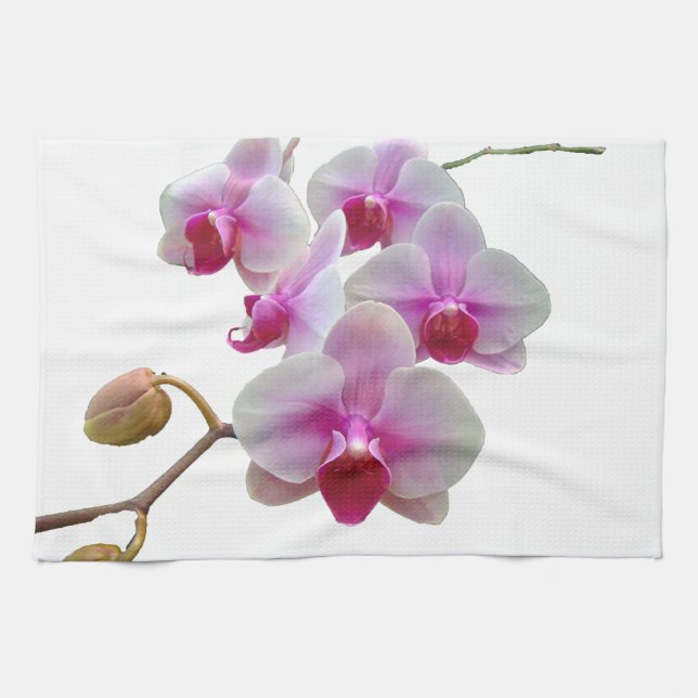 Linge De Cuisine Orchidées de mite roses - Phalaenopsis (Horizontal)