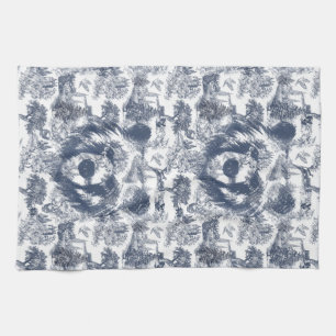 Linge De Cuisine Ours de Toile Bleue - Faune à la maison