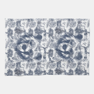 Linge De Cuisine Ours de Toile Bleue - Faune à la maison