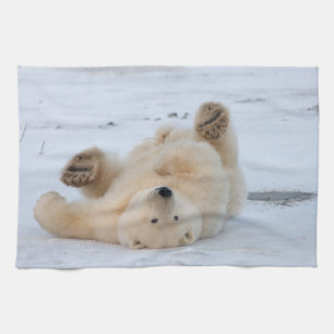 Linge De Cuisine ours polaire, Ursus maritimus, ourson roulant 3